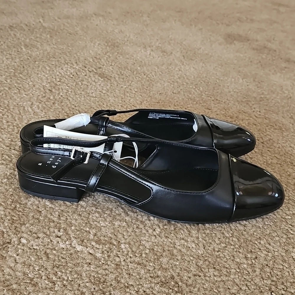 A New Day Maxine Ballet Flats Black Size 6.5